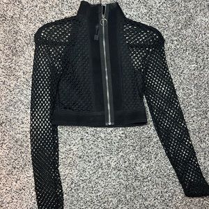 Y2k Mesh Zip up